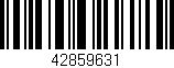 Código de barras (EAN, GTIN, SKU, ISBN): '42859631'