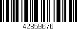Código de barras (EAN, GTIN, SKU, ISBN): '42859676'