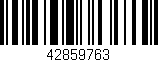 Código de barras (EAN, GTIN, SKU, ISBN): '42859763'