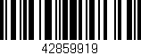 Código de barras (EAN, GTIN, SKU, ISBN): '42859919'