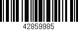 Código de barras (EAN, GTIN, SKU, ISBN): '42859985'