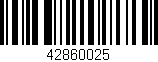 Código de barras (EAN, GTIN, SKU, ISBN): '42860025'