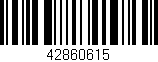Código de barras (EAN, GTIN, SKU, ISBN): '42860615'