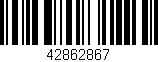 Código de barras (EAN, GTIN, SKU, ISBN): '42862867'