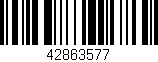 Código de barras (EAN, GTIN, SKU, ISBN): '42863577'