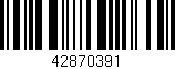 Código de barras (EAN, GTIN, SKU, ISBN): '42870391'