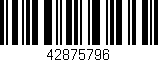 Código de barras (EAN, GTIN, SKU, ISBN): '42875796'