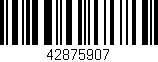 Código de barras (EAN, GTIN, SKU, ISBN): '42875907'