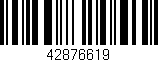 Código de barras (EAN, GTIN, SKU, ISBN): '42876619'
