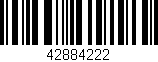 Código de barras (EAN, GTIN, SKU, ISBN): '42884222'