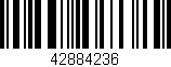 Código de barras (EAN, GTIN, SKU, ISBN): '42884236'