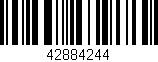 Código de barras (EAN, GTIN, SKU, ISBN): '42884244'