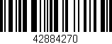 Código de barras (EAN, GTIN, SKU, ISBN): '42884270'
