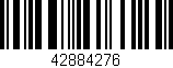Código de barras (EAN, GTIN, SKU, ISBN): '42884276'