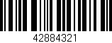 Código de barras (EAN, GTIN, SKU, ISBN): '42884321'
