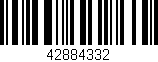 Código de barras (EAN, GTIN, SKU, ISBN): '42884332'