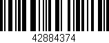 Código de barras (EAN, GTIN, SKU, ISBN): '42884374'