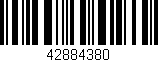Código de barras (EAN, GTIN, SKU, ISBN): '42884380'