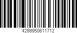 Código de barras (EAN, GTIN, SKU, ISBN): '4288950611712'