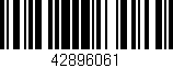Código de barras (EAN, GTIN, SKU, ISBN): '42896061'