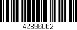 Código de barras (EAN, GTIN, SKU, ISBN): '42896062'