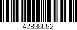 Código de barras (EAN, GTIN, SKU, ISBN): '42896092'