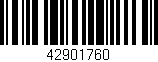 Código de barras (EAN, GTIN, SKU, ISBN): '42901760'