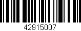 Código de barras (EAN, GTIN, SKU, ISBN): '42915007'