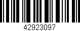 Código de barras (EAN, GTIN, SKU, ISBN): '42923097'