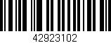 Código de barras (EAN, GTIN, SKU, ISBN): '42923102'