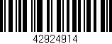 Código de barras (EAN, GTIN, SKU, ISBN): '42924914'