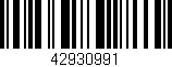 Código de barras (EAN, GTIN, SKU, ISBN): '42930991'