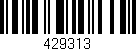 Código de barras (EAN, GTIN, SKU, ISBN): '429313'