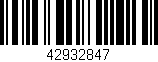 Código de barras (EAN, GTIN, SKU, ISBN): '42932847'
