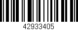 Código de barras (EAN, GTIN, SKU, ISBN): '42933405'