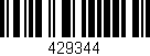Código de barras (EAN, GTIN, SKU, ISBN): '429344'