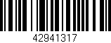 Código de barras (EAN, GTIN, SKU, ISBN): '42941317'