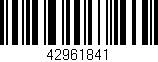 Código de barras (EAN, GTIN, SKU, ISBN): '42961841'