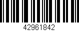 Código de barras (EAN, GTIN, SKU, ISBN): '42961842'