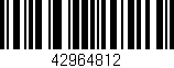 Código de barras (EAN, GTIN, SKU, ISBN): '42964812'