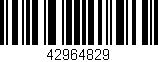 Código de barras (EAN, GTIN, SKU, ISBN): '42964829'