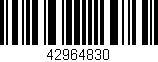 Código de barras (EAN, GTIN, SKU, ISBN): '42964830'