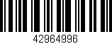 Código de barras (EAN, GTIN, SKU, ISBN): '42964996'