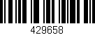 Código de barras (EAN, GTIN, SKU, ISBN): '429658'