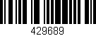 Código de barras (EAN, GTIN, SKU, ISBN): '429689'
