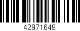 Código de barras (EAN, GTIN, SKU, ISBN): '42971649'