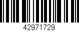 Código de barras (EAN, GTIN, SKU, ISBN): '42971729'