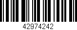 Código de barras (EAN, GTIN, SKU, ISBN): '42974242'