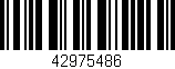 Código de barras (EAN, GTIN, SKU, ISBN): '42975486'