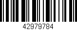 Código de barras (EAN, GTIN, SKU, ISBN): '42979784'